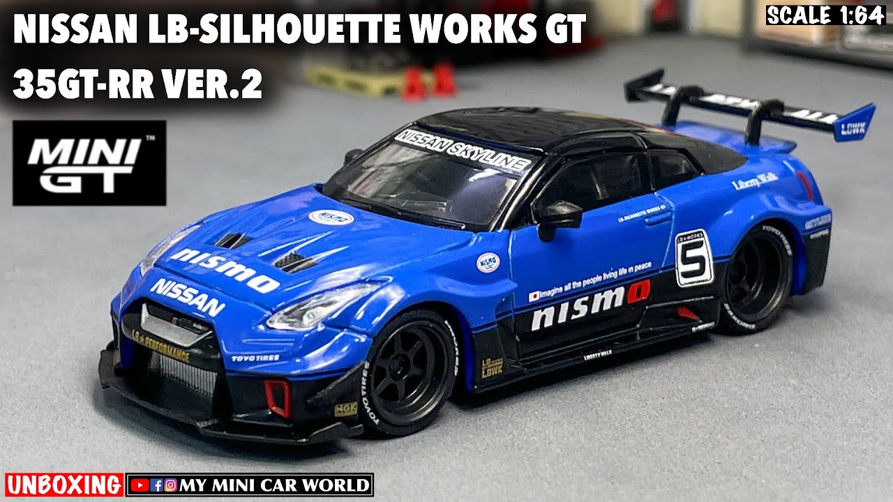 『MY MINI CAR WORLD』UNBOXING MINI GT 1/64 NISSAN LB-SILHOUETTE WORKS GT 35GT-RR VER.2
