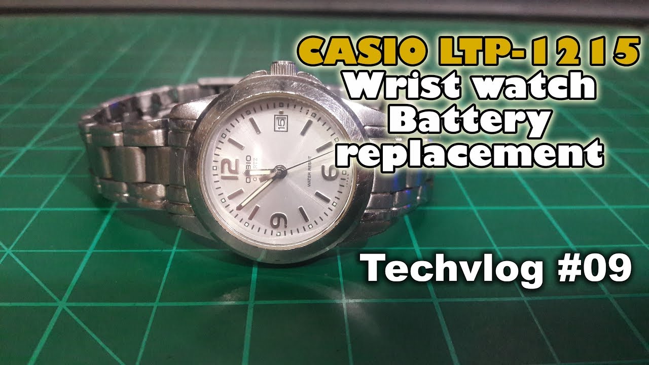 Casio LTP-1215 DIY Battery Replacement, Paano mag palit ng battery ng Casio LTP-1215