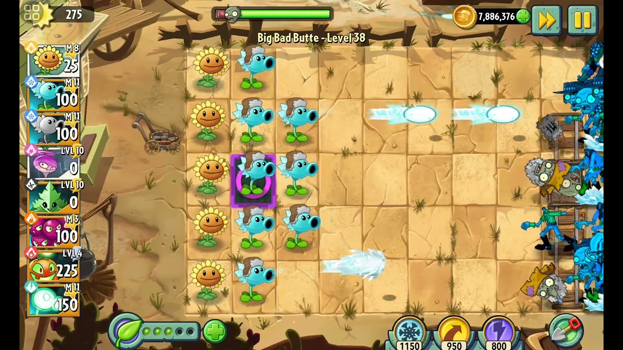 Plants Vs Zombies 2: Big Bad buttle уровень 38 #зомби #игры #plantsvszombies #pvz #jump