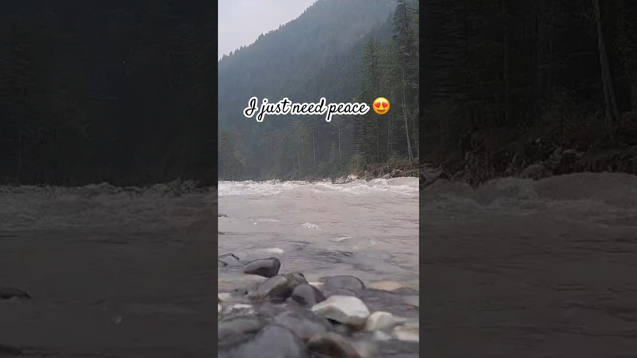 Sound of river flow 😍 #travel9 #travel #touristdestinations #river #mountains #shortsviral