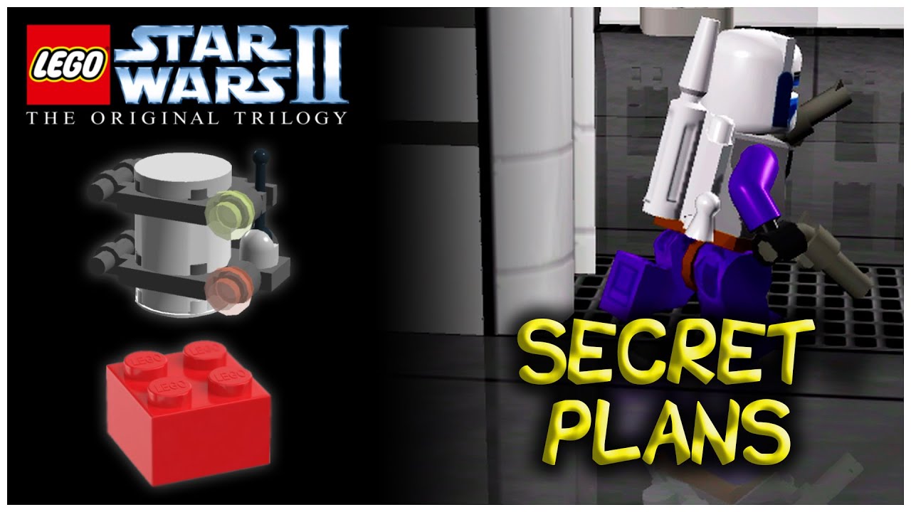 LEGO Star Wars II: Оригинальная трилогия | СЕКРЕТНЫЕ ПЛАНЫ — Мини-наборы и красный силовой кубик