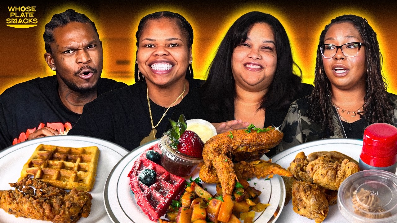 Strangers Try Each Others Chicken and Waffles 