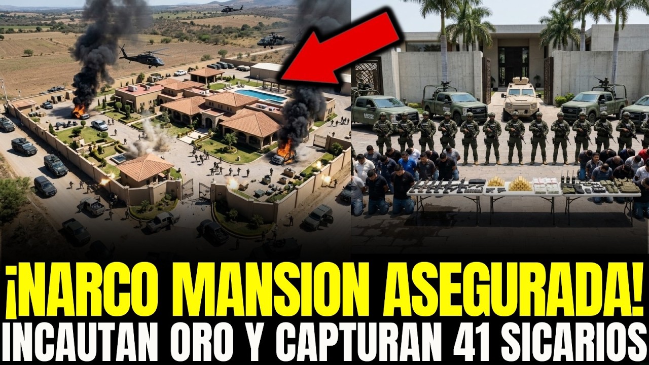 ¡MANSIÓN ASEGURADA en COLIMA! MURCIÉLAGOS INCAUTAN ORO, ARMAS y CAPTURA 41 SICARIOS