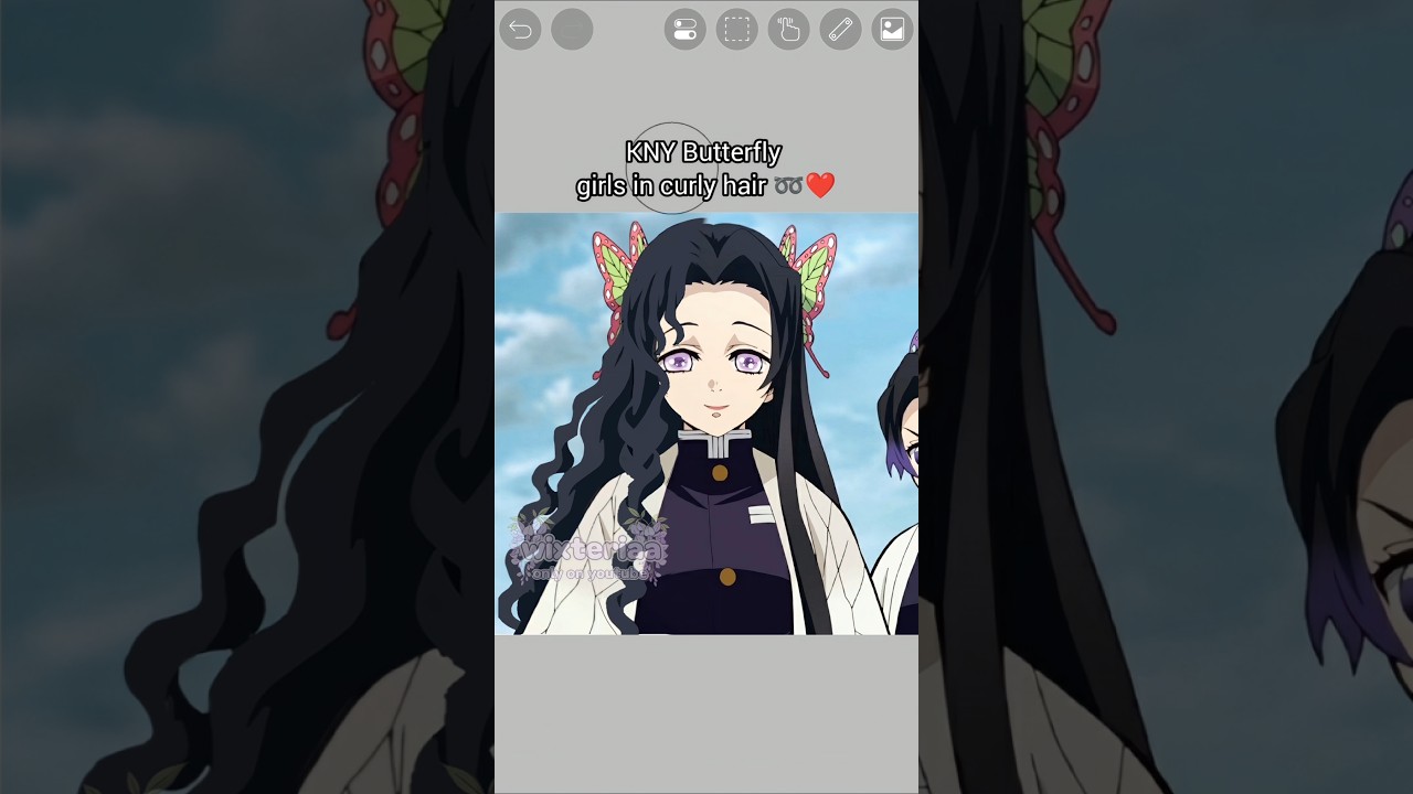 Butterfly girls with curly hair 🦋🫠❤️#kny #knyoc#demonslayer #butterflysisters