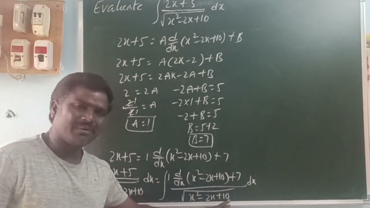 Sr inter maths 2B Calculus  Evaluate integral 2x+3/√x2-2x+10dx IPE LAQ @BALASIRMATHSCLASS