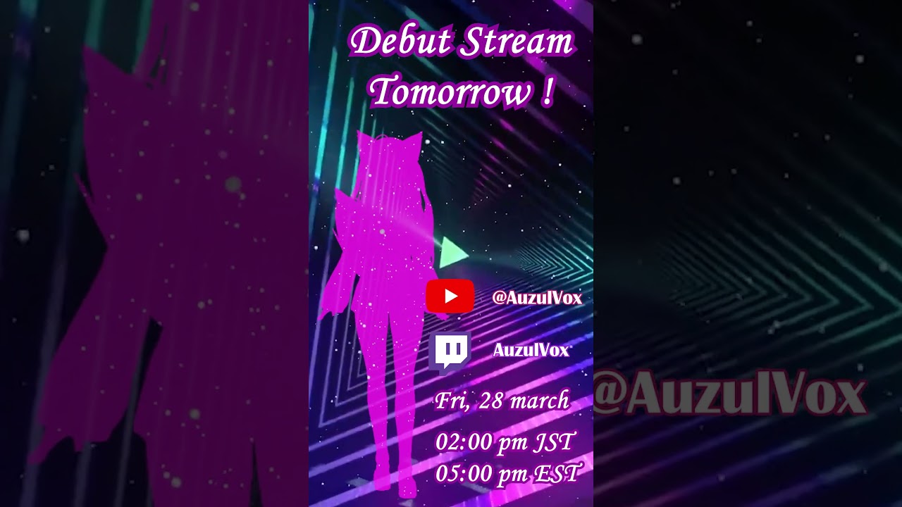See you guys tomorrow ! 😘  #newvtuber #vtuber #vtuberdebut #newstreamer #vtuberen #fyp #debutstream