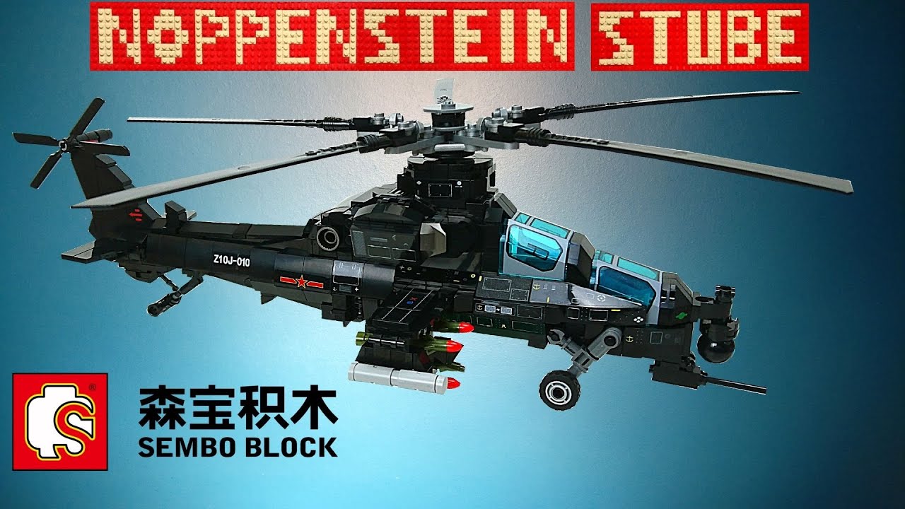 Sembo Z-10 Attack Helicopter Aufbau | Review Deutsch | Mini Aliexpress Haul