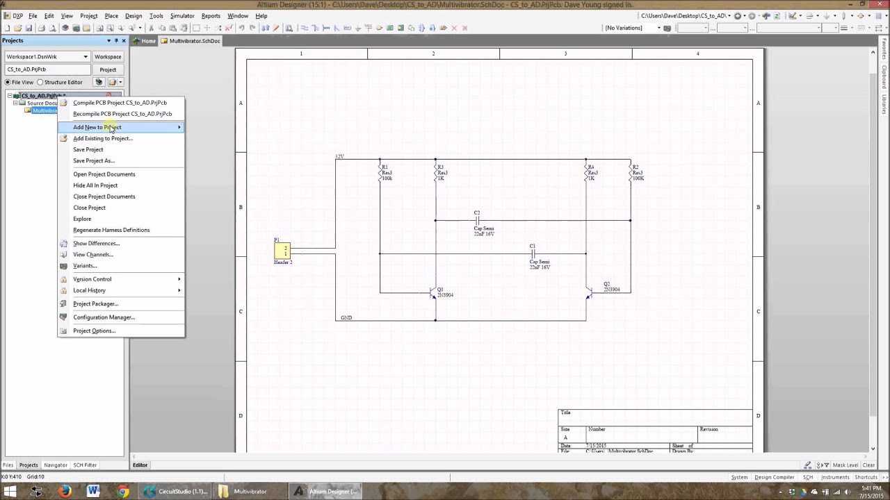Importing Circuit Studio PCB to Altium Designer
