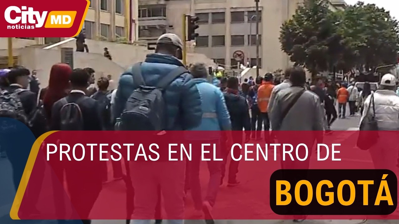 Movilizaciones en Bogotá: sindicatos salieron a las calles en defensa del salario mínimo | CityTv