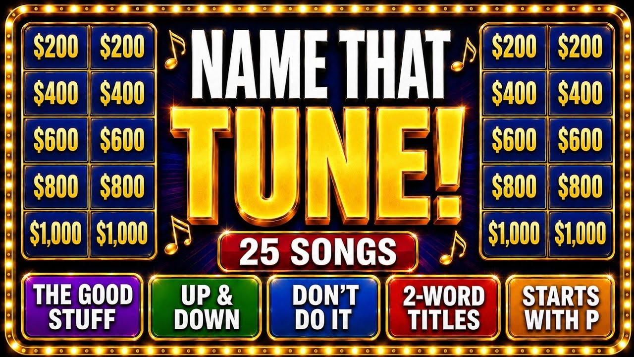 Guess the Song in 5 Seconds! | 70s&ndash;90s Jeopardy Music Quiz