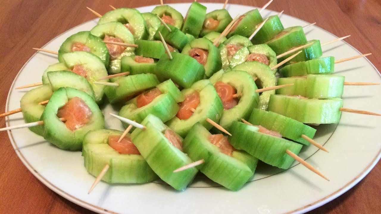 Sucettes  Concombre Saumon Fumé