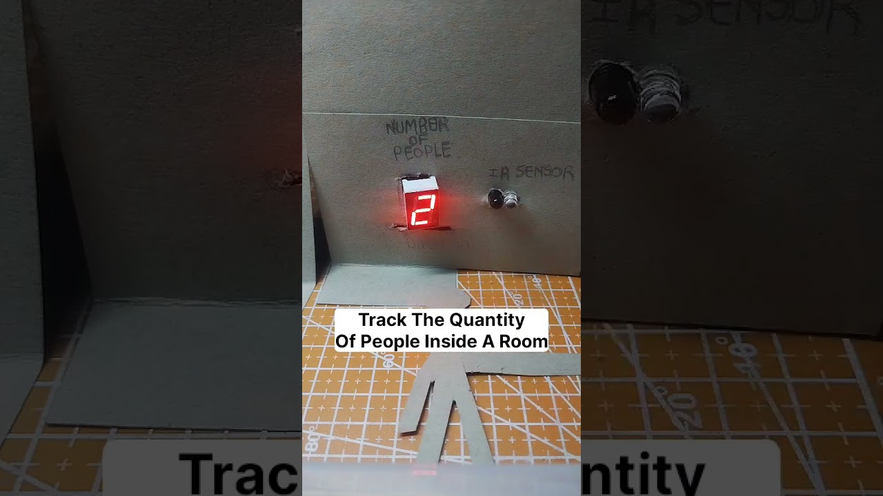 DIY People Counter with IR Sensor + Seven Segment Display | Electronics Project