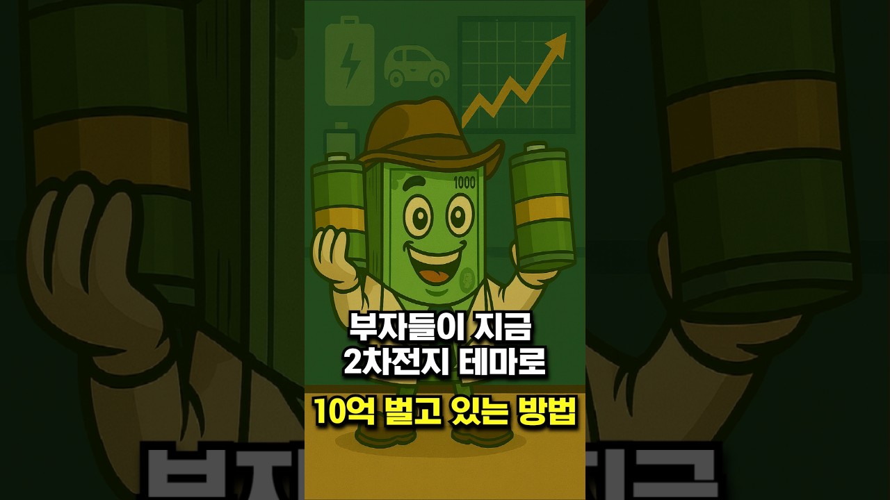 부자들이 지금 2차전지 테마로 10억 벌고 있는 방법