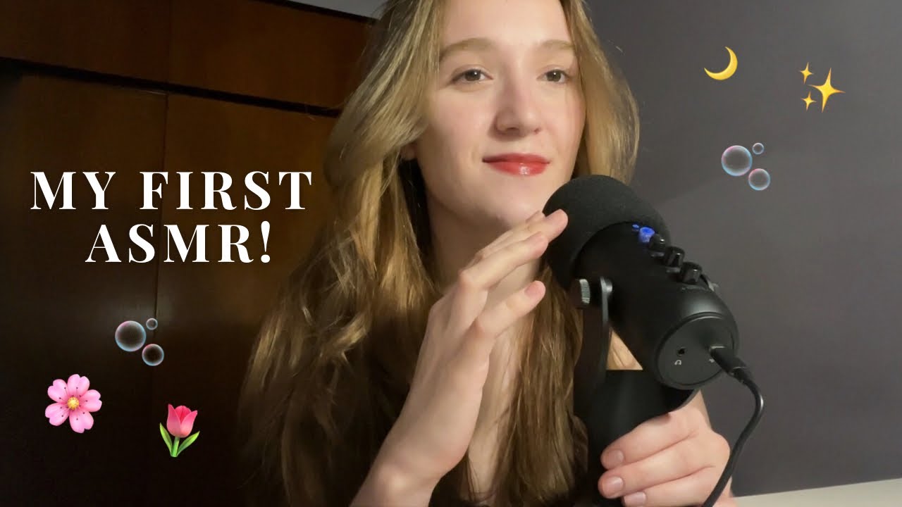 my first asmr!! ☁️🌷 (in english)