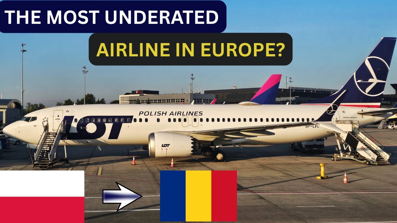 LOT Polish Airlines | AMAZING economy class on Boeing 737 MAX 8 | Warsaw to Bucharest | TRIP REPORT.