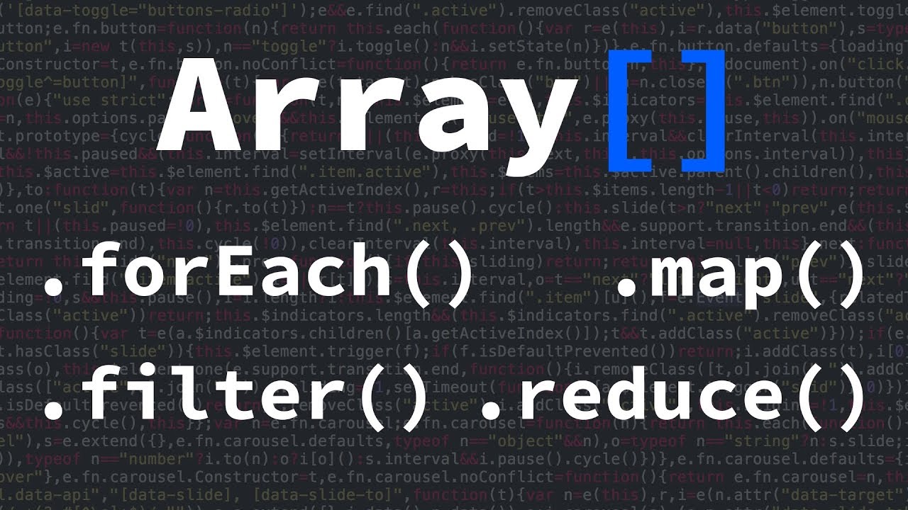 Tablice w JavaScript - jak działają: forEach, map, filter i reduce