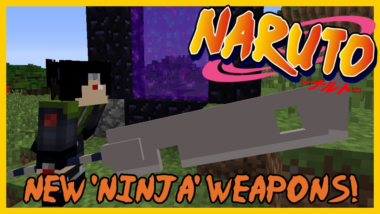 NEW 'NINJA' WEAPONS?! Minecraft Naruto Anime Mod