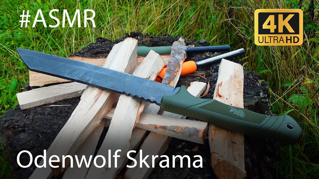 ASMR Knife: Odenwolf Skrama Machete from 🇩🇪 Outdoor Testing