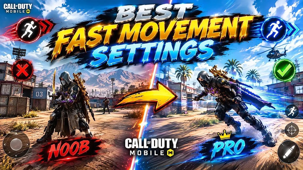Топ-10 лучших настроек для БЫСТрого перемещения в COD Mobile BR 2026 | Call Of Duty Mobile | Наст...
