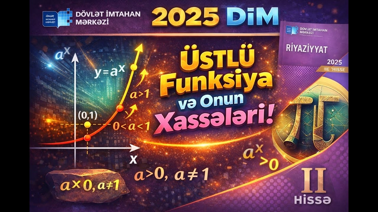 Üstlü funksiya və onun xassələri | 2025 Dim toplu