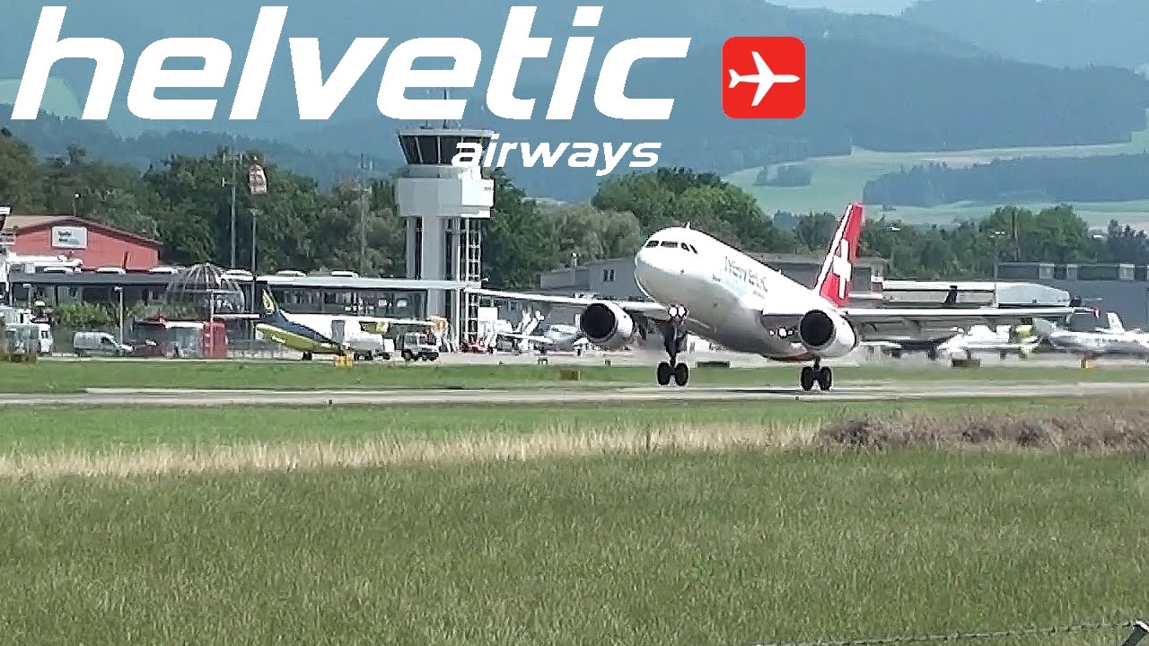 Spotting at Bern Belp (LSZB): Helvetic Airways Airbus A319, Skywork Airlines Dornier 328