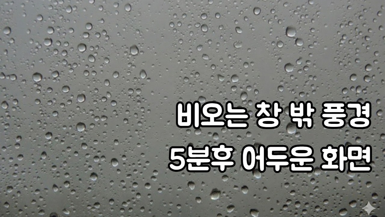비오는 창 밖 풍경ㅣ 빗소리ㅣ수면유도ㅣ백색소음ㅣ불면증해소ㅣ자장가ㅣASMRㅣ집중력향상ㅣRain sounds for sleeping l White noise