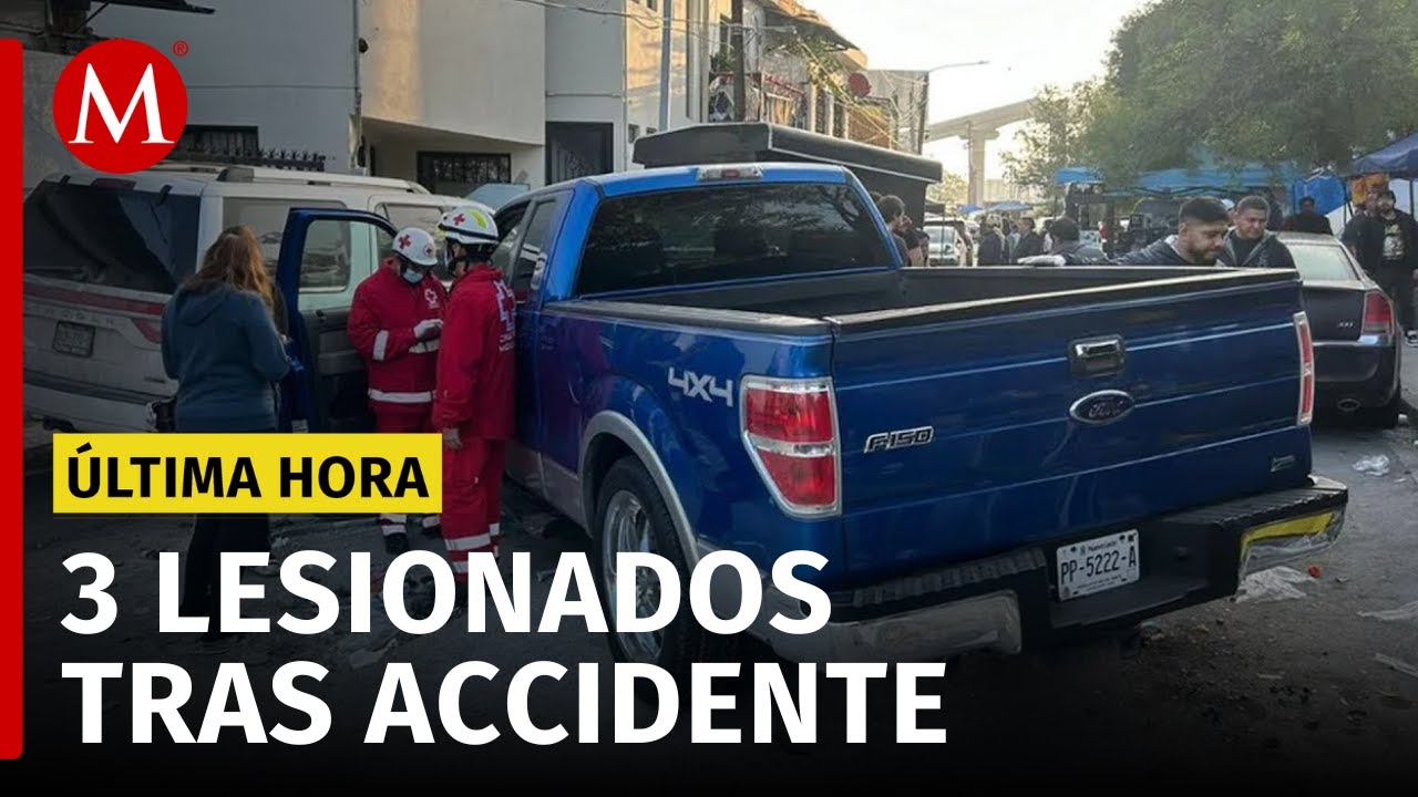 Conductor confunde pedales y atropella a personas en el mercado de Monterrey