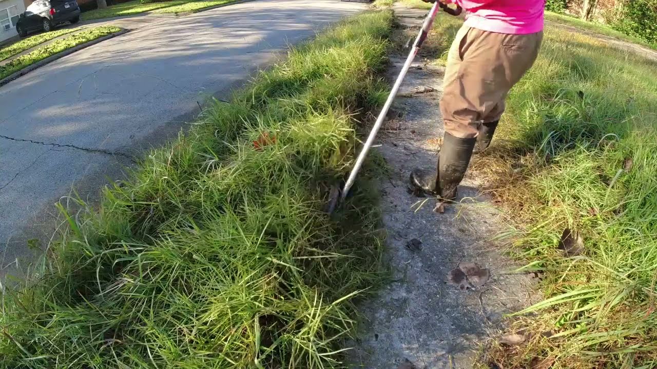 MOST OVERGROWN EDGES AND TALL GRASS IVE EVER CUT (TRANSFORMING YARD)