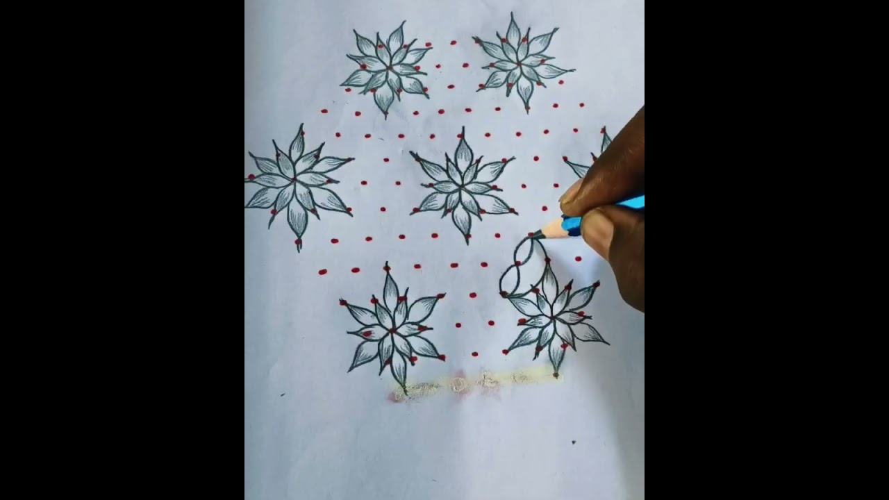 #festival kolam#flower desain #vilakkukolam#simple desain rangoli #creativity@தமிழச்சிரங்கோலி-Art 