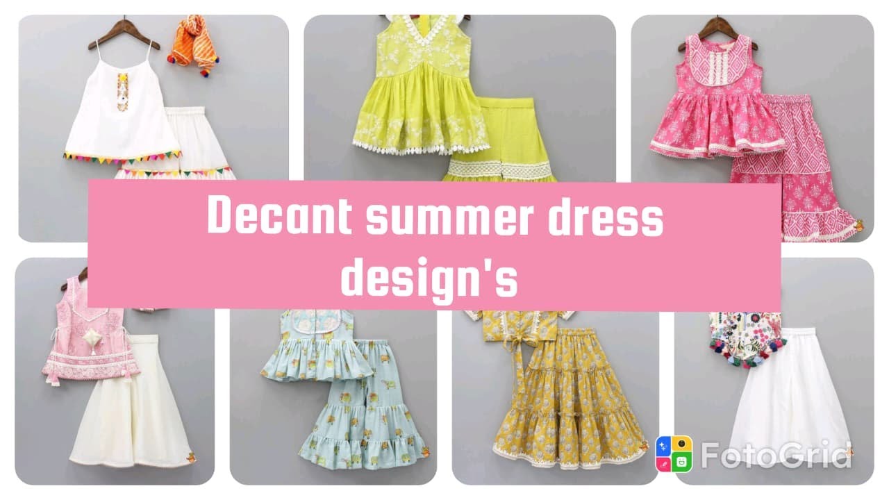 Decent Summer Dress Designs for Baby Girls | Stylish Kids Outfits 2025