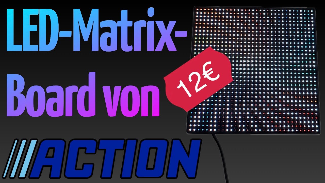 32x32 Pixel! Led-Matrix-Board von Action für 12 € (Action der Woche)