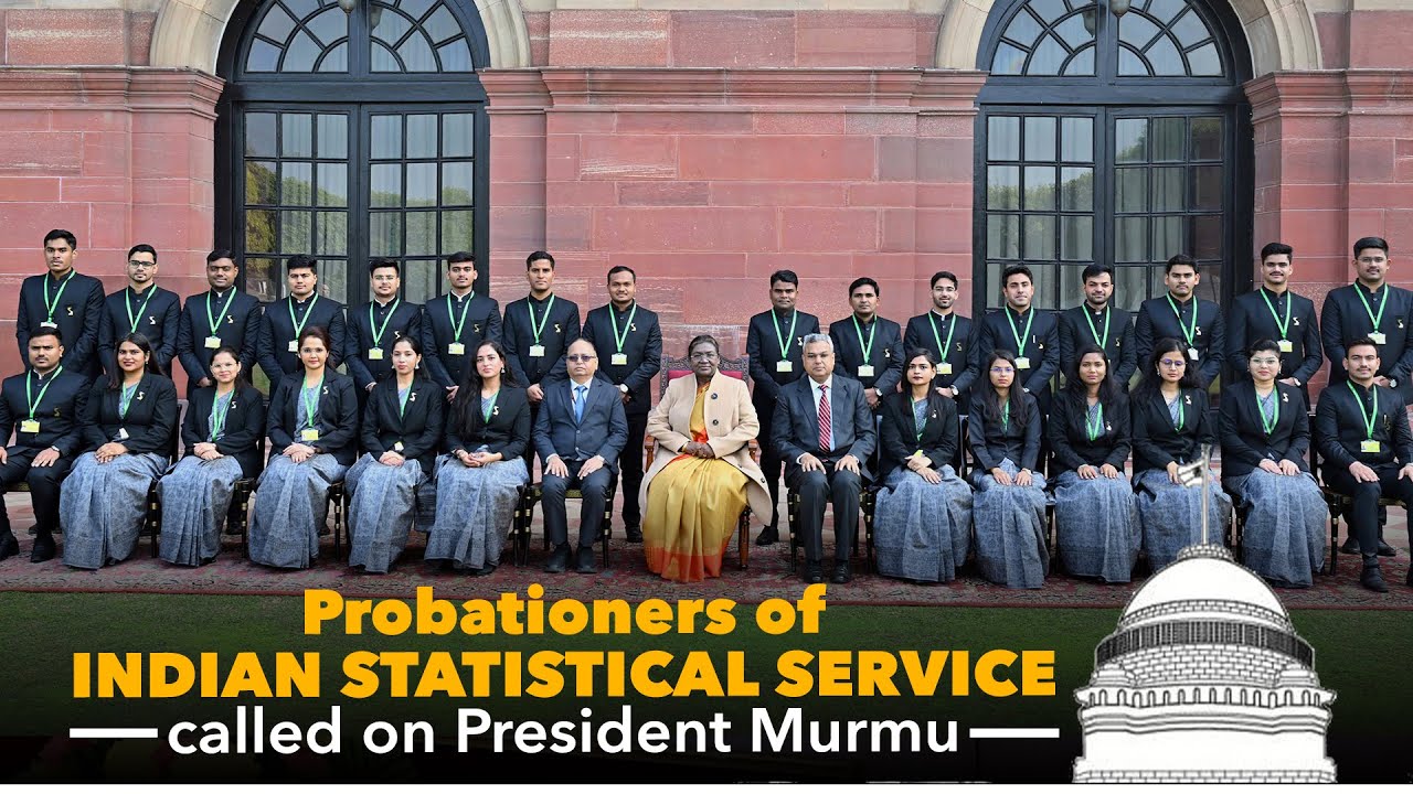 Probationers of Indian Statistical Service called on President Droupadi Murmu at Rashtrapati Bhavan