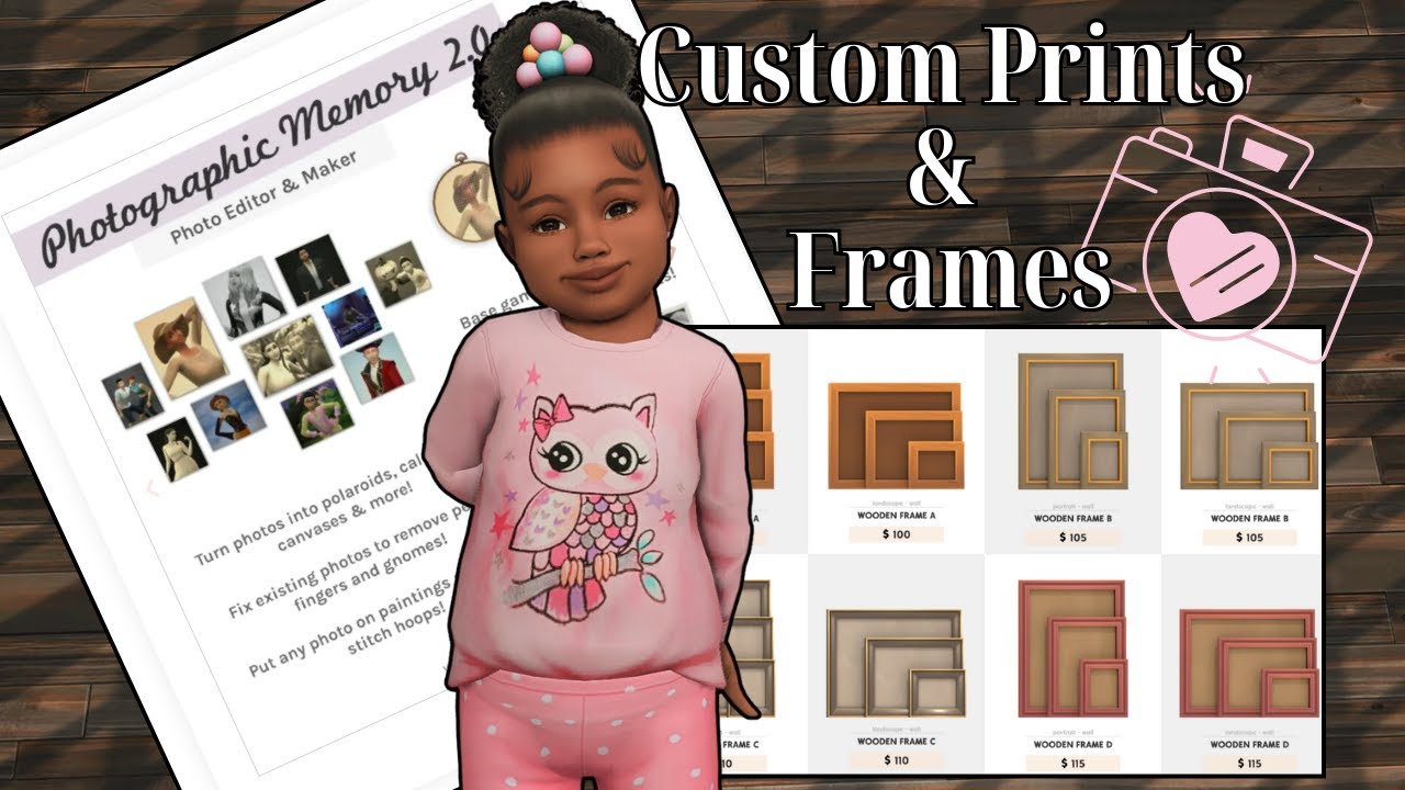 How to add family photos to your Sims 4 home | Custom Prints & Frames