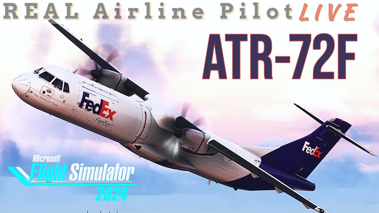 ATR-72 Freighter! | Flying freight in to the night! Real Pilot | #msfs2024 #atr #aviation #msfs