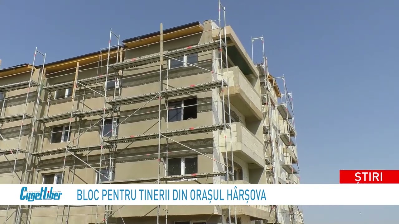 Un nou proiect demarat de Primăria Hârşova. Se construieşte un bloc pentru tinerii din localitate