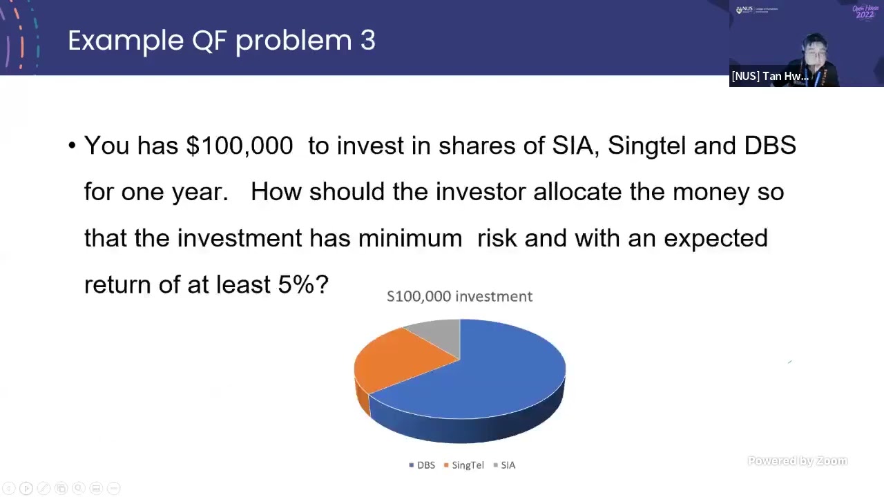 Quantitative Finance | CHS @ NUS e-Open House 2022