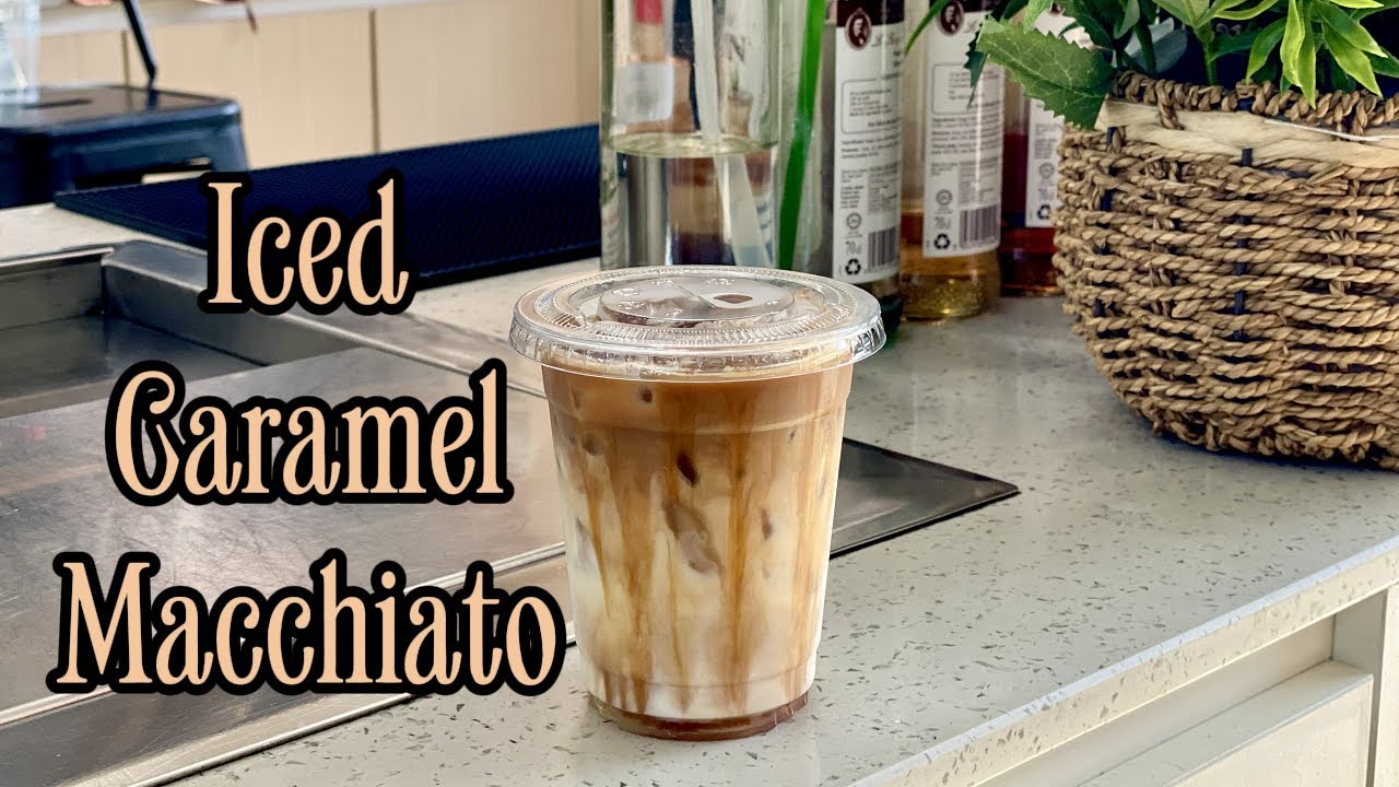 Cafe Vlog EP.1887 | Iced Caramel Macchiato | Coffee Recipe | Caramel macchiato