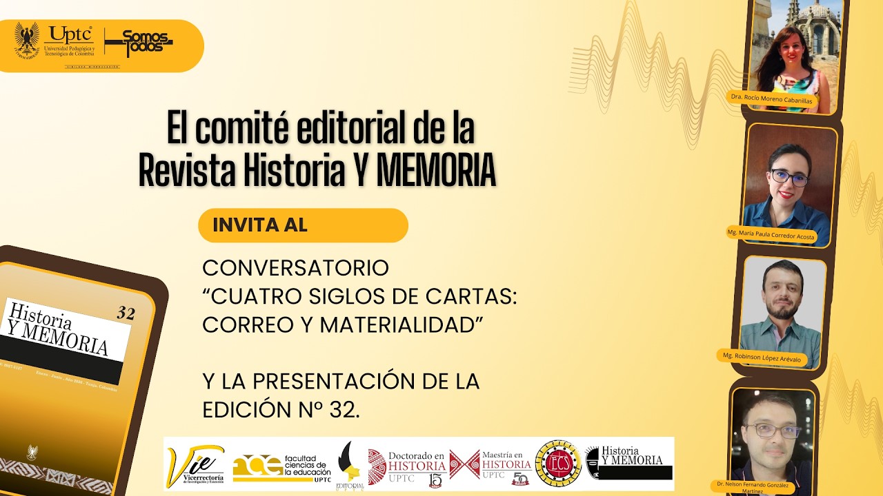 CONVERSATORIO“CUATRO SIGLOS DE CARTAS: CORREO Y MATERIALIDAD” Y LA PRESENTACIÓN DE LA EDICIÓN N° 32.