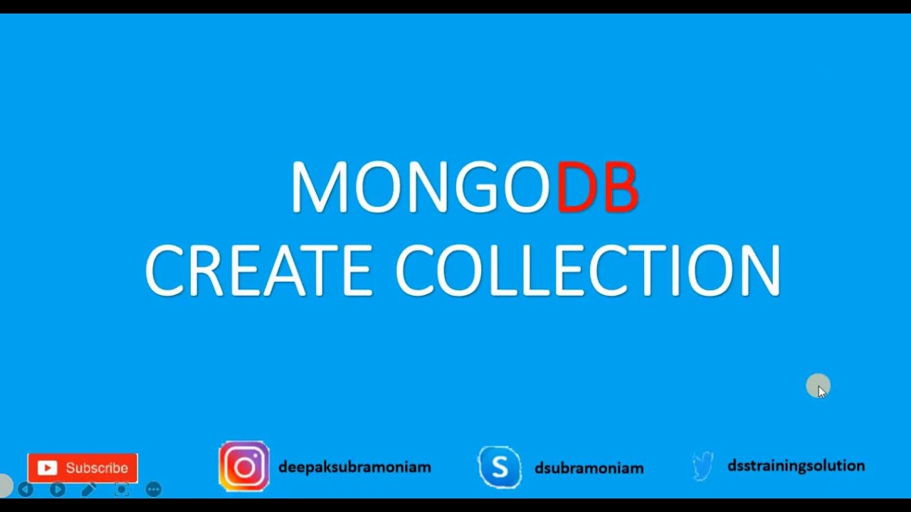 MONGODB CREATE COLLECTION | TAMIL | PART-4 | DEVELOPER | BEGINNERS TUTORIALS  | 6 Minutes