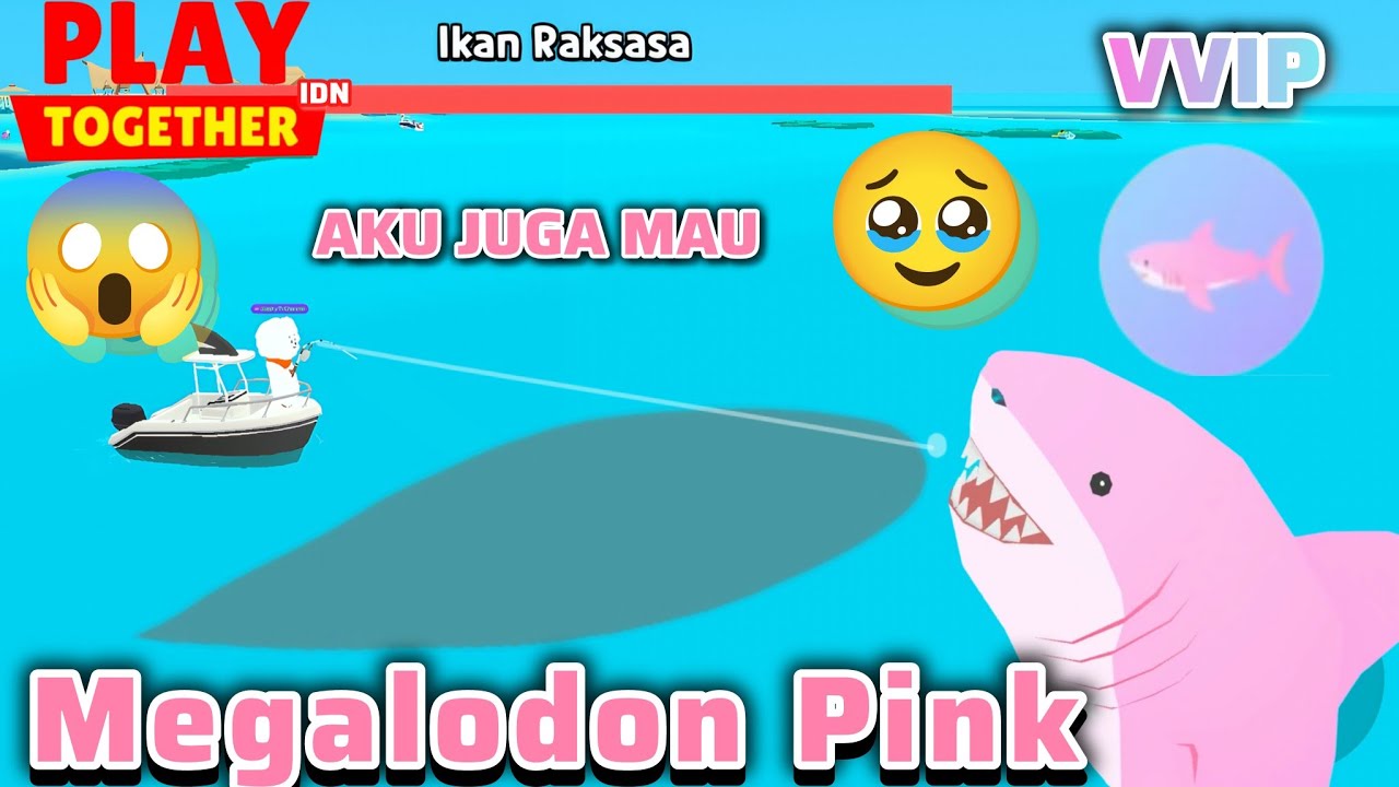 100% DIJAMIN DAPET GIGA MEGALODON PINK Play Together Game