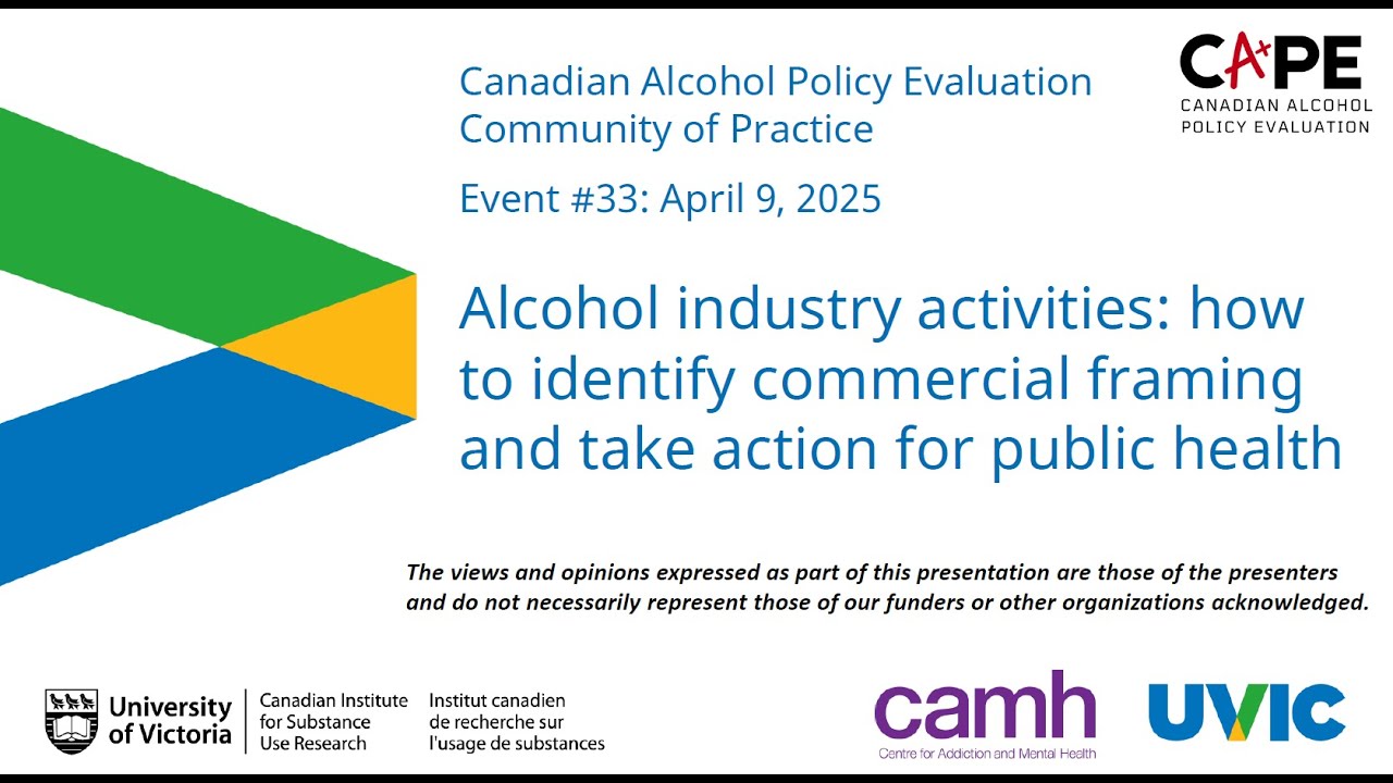 Alcohol industry activities: how to identify commercial framing and take action for public health