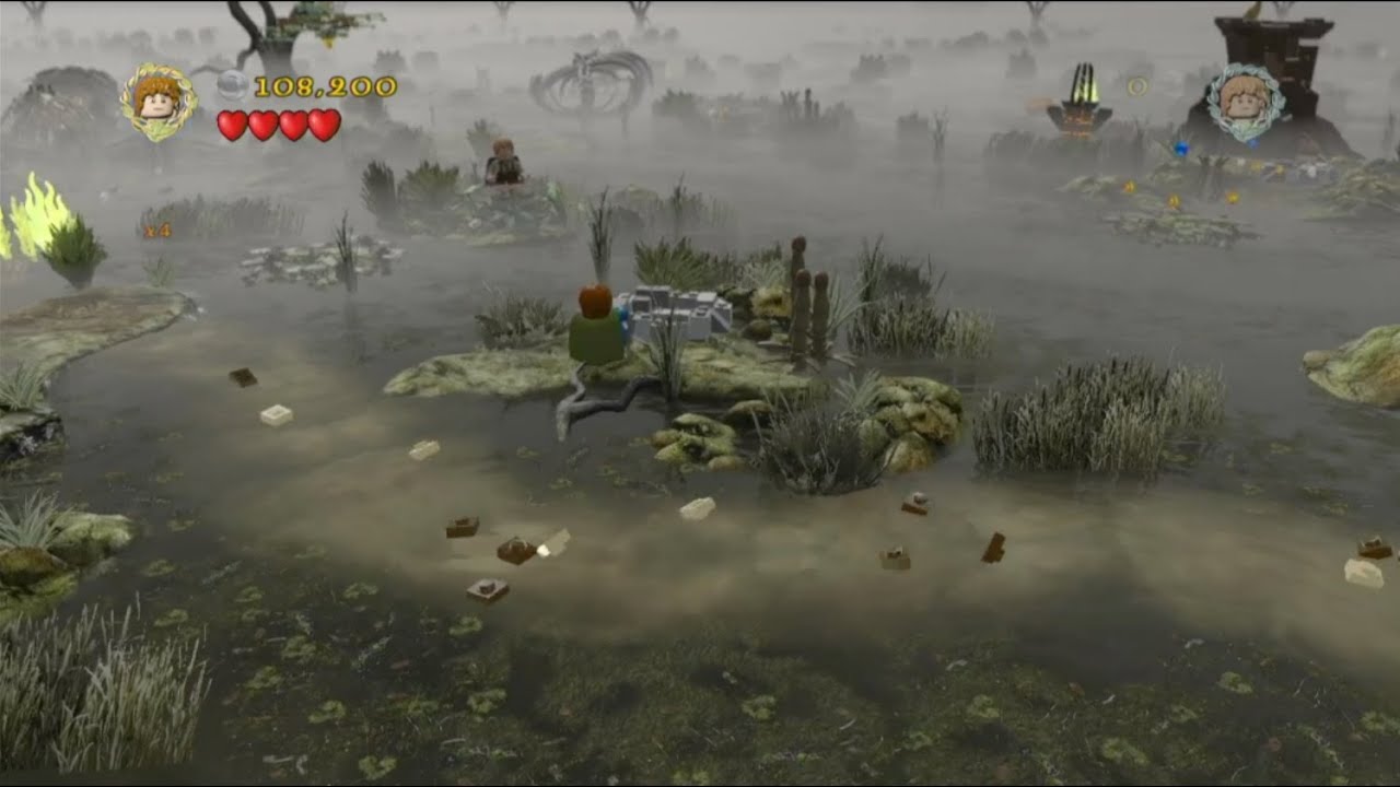 LEGO The Lord of the Rings - Level 8// The Dead Marshes FREE PLAY (All Collectables)