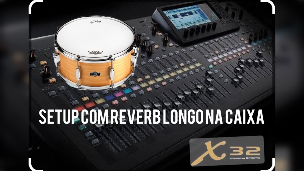 Som de caixa com reverb longo com um clic