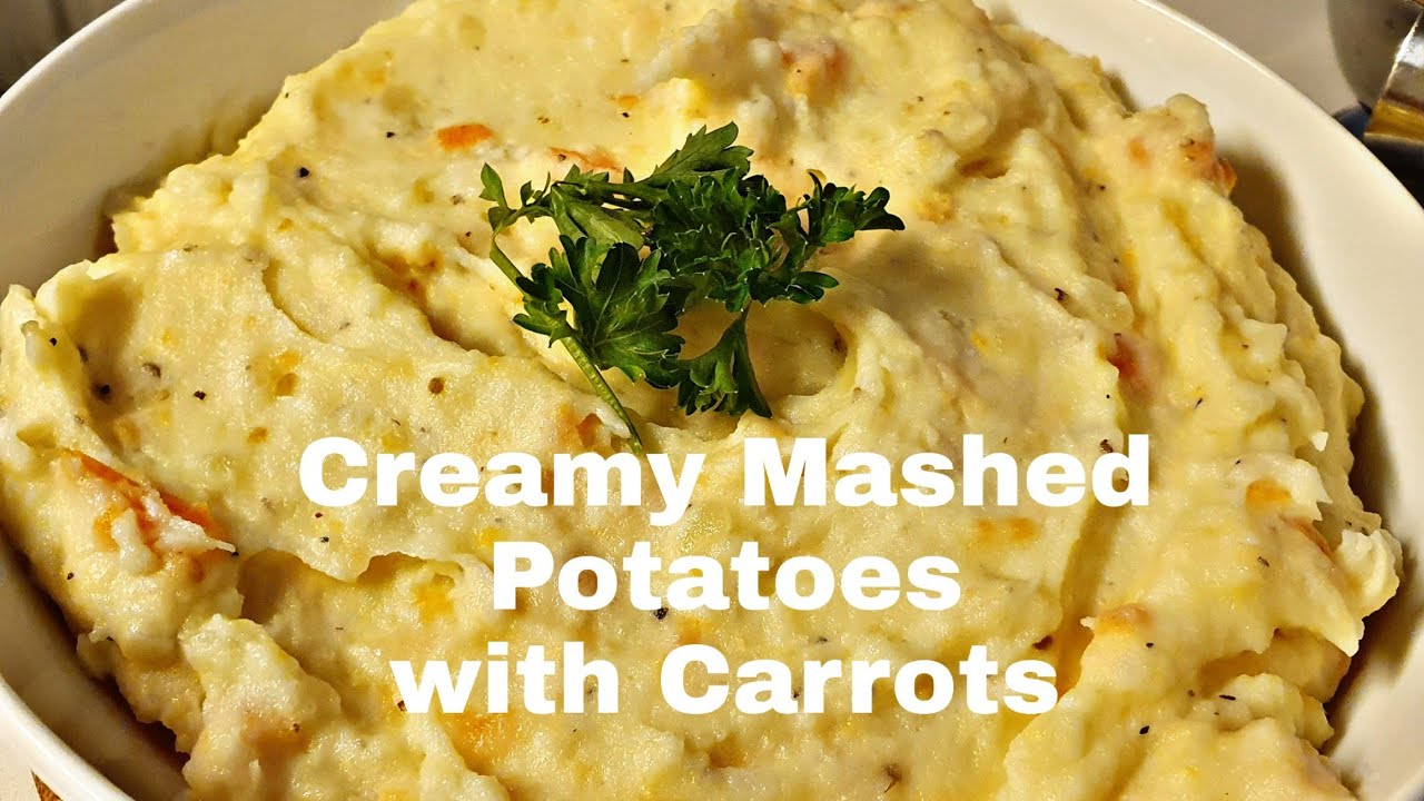 Creamy Mashed Potatoes with Carrots- Annika & Mom