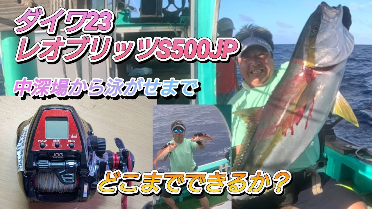 ダイワ電動リール選び、レオブリッツS500JPで泳がせチャレンジしてみました。250番から500番糸の太さ、長さなどフィールドに合わせて。シーボーグとの比較検証。