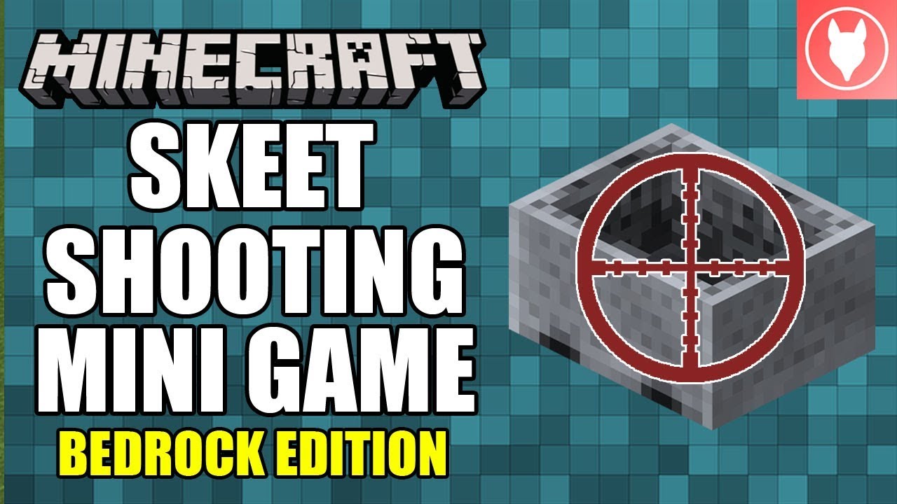 Minecraft Bedrock - Skeet Shooting Mini Game Tutorial ( Xbox / MCPE / Windows 10 / Switch )