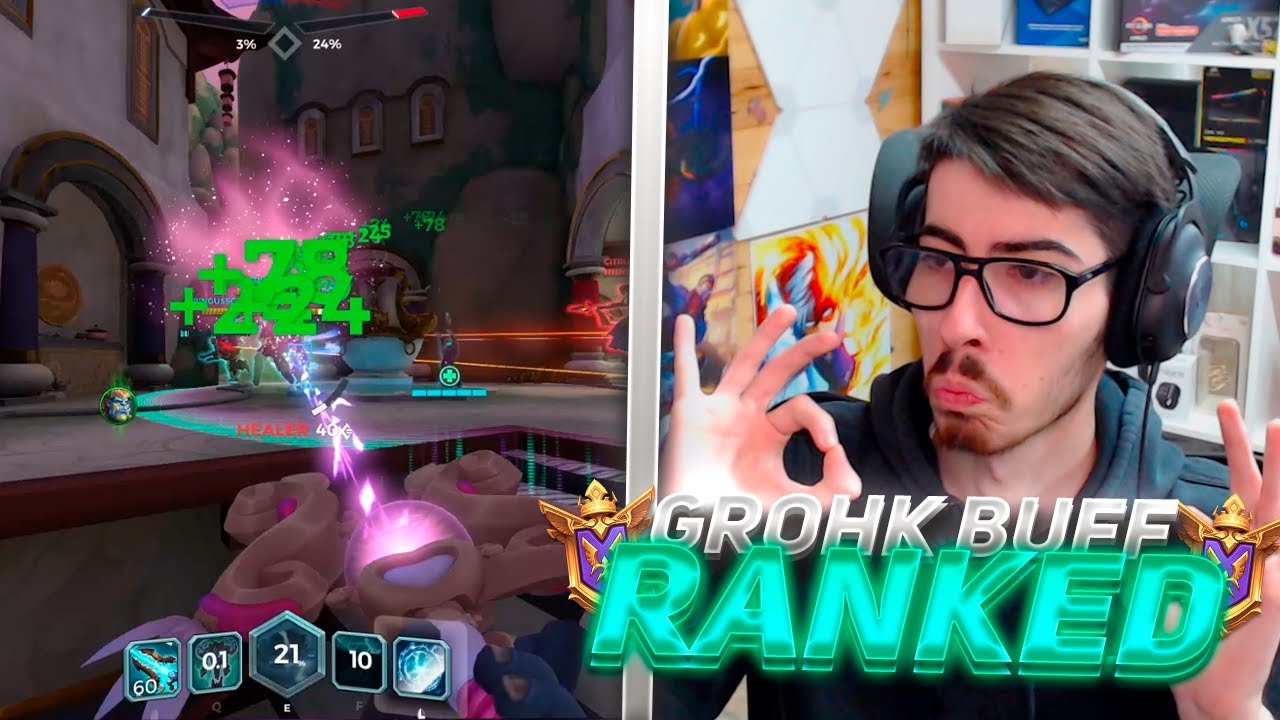 PALADINS: PRUEBO EL NUEVO BUFF A GROHK HEALER CONTRA MUTU