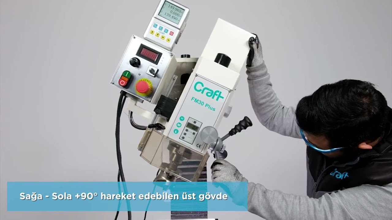 LİDER MAKİNA - Craft FM30 Plus Masa Üstü Freze Tezgahı