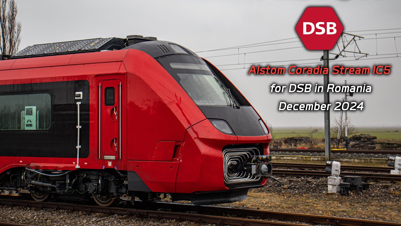 Alstom Coradia Stream IC5 for DSB (Danske StatsBaner) in Romania - December 2024