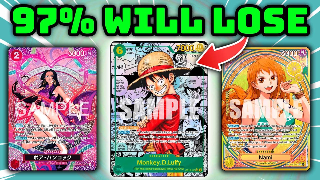 97% инвесторов в карточную игру One Piece потеряют деньги из-за этого.